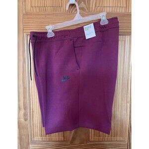 Nike Sportswear Tech Fleece Rosewood Purple/Black Shorts Men's Sz XL CU4503-653